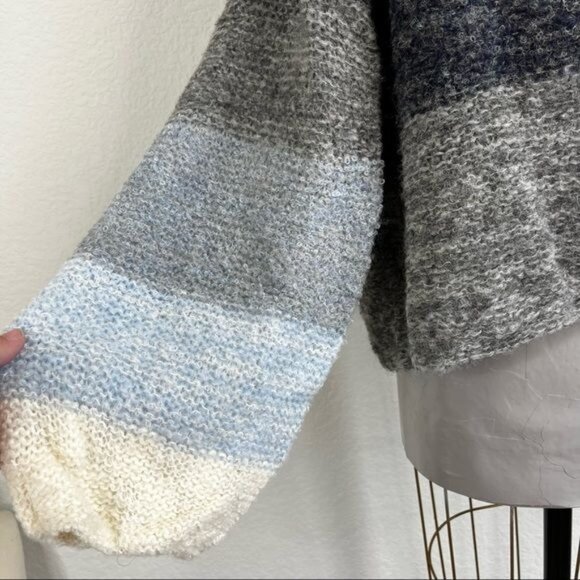 Free People Color Block Knit Oversized Sweater - Picture 2 of 13